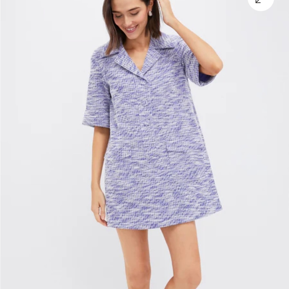 Tuckernuck Pomander Place Blue Textured Dress
